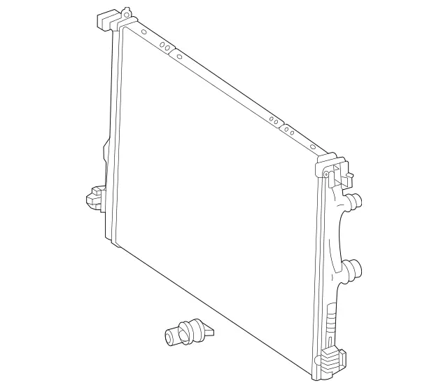 247500020368 - Radiator: Radiator for Mercedes-Benz: 180A, 180b, 220a, A220, A35 AMG, CLA250, CLA35 AMG, GLA250, GLA35 AMG, GLB250, GLB35 AMG Image image