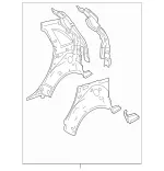 2466300513 - Side Panels: C-Pillar for Mercedes-Benz Image