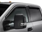VFL3Z18246J - Exterior: 2020-2022 Ford - Side Window Deflectors - Smoke - Crew Cab for Ford: E-350 Super Duty, E-450 Super Duty, F-150, F-250 Super Duty, F-350 Super Duty, F-450 Super Duty, F-550 Super Duty Image