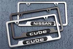 License Plate Frame - LEAF (SS Finish with Leaf Logo) - Nissan (999MB-8X000)