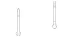 19900411 - Cowl, Front Panel: Self-Tapping Screw for Mercedes-Benz: SL400, SL450, SL550, SL63 AMG, SL65 AMG Image