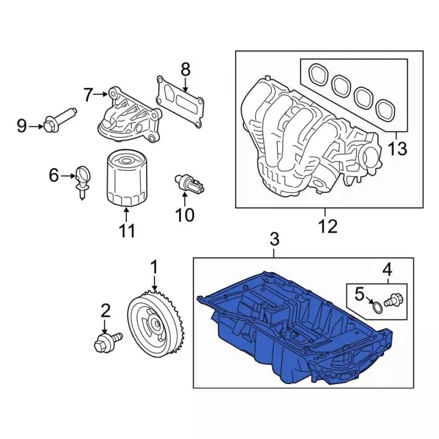 Engine Oil Pan - Ford (PV4Z-6675-D)