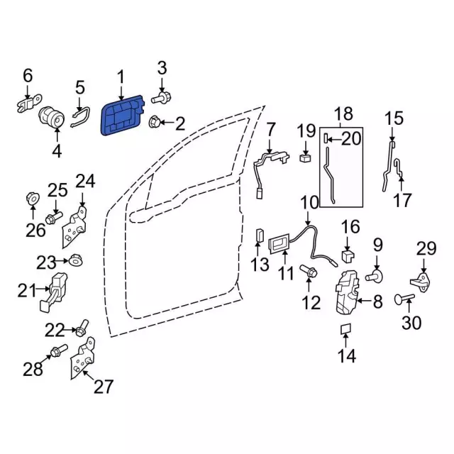 CL3Z1626605AD - : Handle, Outside for Ford: F-150 Image