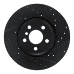 63331171R - : DFC Brake Rotor - Drilled and Slotted - Black for DYNAMIC FRICTION Image
