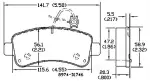 13054294 - : Disc Brake Pad Set for OmniParts Image