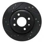 63363159L - : DFC Brake Rotor - Drilled and Slotted - Black for DYNAMIC FRICTION Image