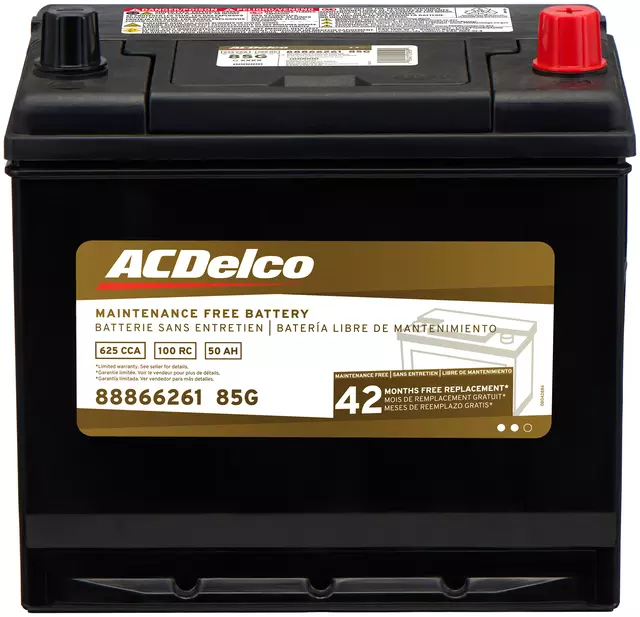 85G - Electrical: ACDelcoâ„¢ Vehicle Battery for Buick: LaCrosse | Cadillac: XLR | Chevrolet: Aveo, Aveo5, Corvette, Impala, Monte Carlo, Tracker | Pontiac: Grand Prix, GTO Image