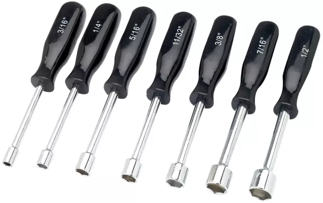1910 - : Chrome Plated Alloy Steel Shafts, 3/16" thru 1/2" Sizes. Tough Plastic Handles. for Performance Tool Image