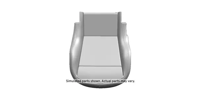 Jet Black Passenger Seat Cushion Cover - GM (23379054)