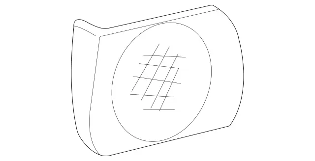 22073701881A26 - Body: Speaker Grille for Mercedes-Benz Image