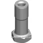 11518179 - : Rear Brake Rear Pipe Nut for GM Image