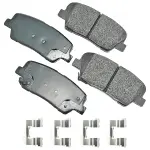 ACT1284A - : Akebono ProACT Ultra Premium Ceramic Disc Brake Pad Kit for AKEBONO Image