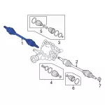 KR3Z4K138C - : Axle Assembly for Ford: Mustang Image