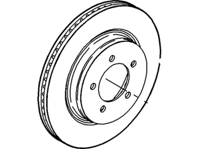 Disc Brake Rotor - Ford (6U2Z-1V125-CC)