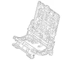 1669205314 - Rear Seat: Seat Frame Base for Mercedes-Benz Image