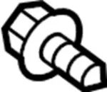 81466102G - : Sash Channel Screw for INFINITI: FX35, FX45, G20, G35, QX50, QX80 Image