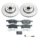 ESK6897 - : Genuine Geomet Coated Rotors, ECE-R90 Brake Pads + Hardware Kit for PowerStop Image