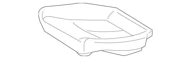 2199200350 - Rear Seat Bench: Padding for Mercedes-Benz: CLS500, CLS55 AMG, CLS550, CLS63 AMG Image image