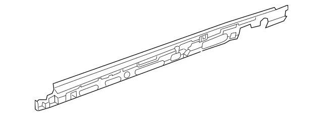 1666980027 - Trim and Lining: Mounting Rail for Mercedes-Benz: GL350, GL450, GL550, GL63 AMG, GLS350d, GLS450, GLS550, GLS63 AMG Image image
