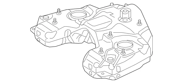 1664705301 - Fuel System: Fuel Tank for Mercedes-Benz: GLE350, GLE400, GLE43 AMG, GLE450 AMG, GLE63 AMG, GLE63 AMG S, ML350, ML400, ML550, ML63 AMG Image image