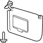 GL3Z1504104EC - Body: Sun-visor for Ford: F-150 Image