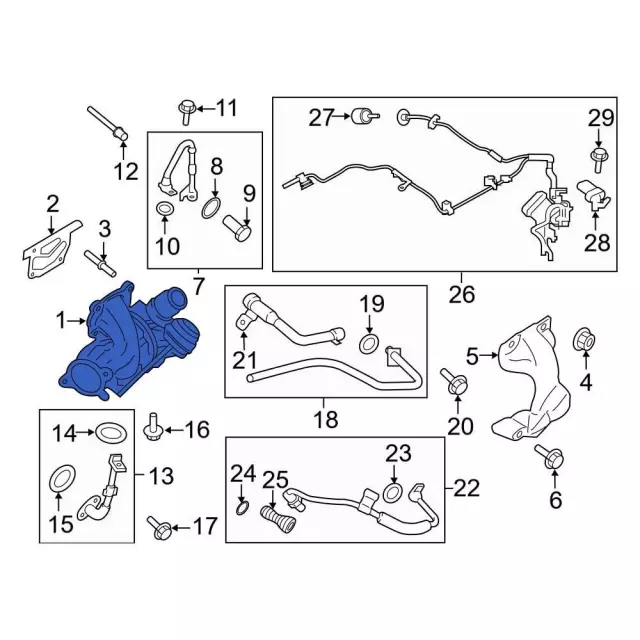 Turbocharger Assembly - Ford (GB5Z-6K682-C)