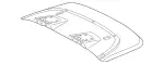 2077500375 - Trunk Lid: Soft Top Compartment Lid for Mercedes-Benz Image