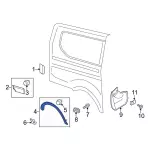 KK3Z9929038AB - Body: Wheel Opening Molding for Ford: Transit-150, Transit-250, Transit-350, Transit-350 HD Image