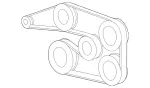 11997529264 - : V-Belt for Mercedes-Benz Image