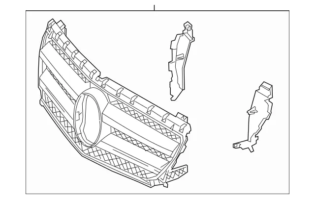 2468801583 - Attachment Parts: Radiator Shell for Mercedes-Benz Image