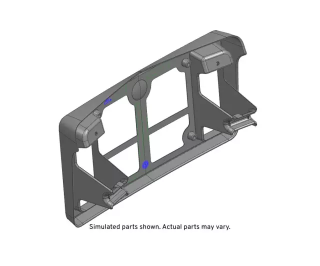 84010088 - : Black Front License Plate Bracket for GM Image