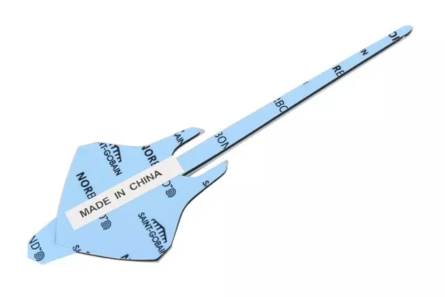 22797876 - : Bright Chrome Front Fender Stingray Name Plate for Chevrolet: Corvette Image