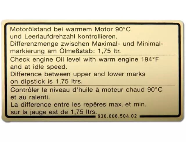 Sticker - Porsche (930-006-504-02)