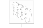 4420072041 - : Brake Pads Front for Mercedes-Benz Image