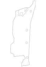 2226201300 - Cowl, Front Panel: Longitudinal Member for Mercedes-Benz Image