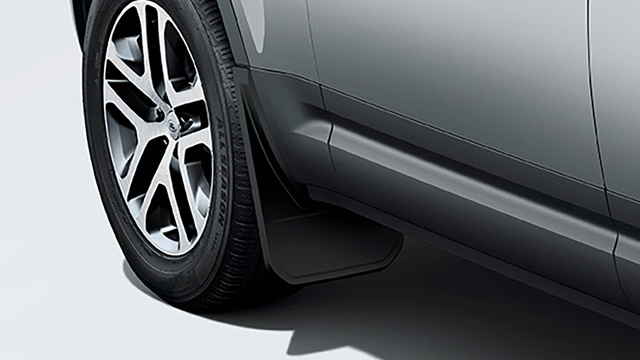 VPLEP0387 - Body: Front Classic Mudflaps for Land Rover: Defender 110, Defender 130, Defender 90 Image