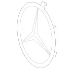 8171016 - : Grille Emblem for Mercedes-Benz Image
