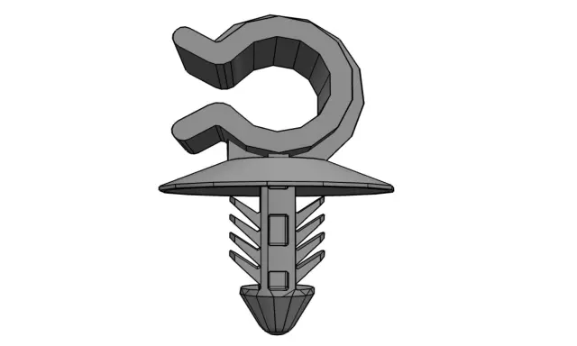 22695408 - Body: Release Cable Clip for Buick: Lucerne, Regal Sportback, Regal TourX | Cadillac: DTS | Chevrolet: Camaro, Captiva Sport, Colorado, HHR, Silverado 1500, Silverado 2500 HD, Silverado 3500 HD | GMC: Canyon, Sierra 1500, Sierra 2500 HD, Sierra 3500 HD Image