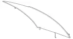 2186701700 - : Rear Window for Mercedes-Benz: CLS400, CLS550, CLS63 AMG, CLS63 AMG S Image