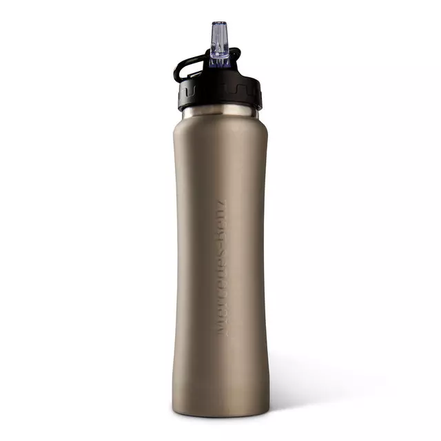 Mer 26oz Stainless Sport Bottle With Str - Mercedes-Benz (1445274-00)