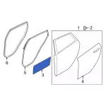 AE8Z18203A16A - Body: Door Shell Insulator for Ford: Fiesta Image