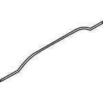 KS7Z54021A46A - Body: Upper Seal for Ford: Fusion, Police Responder Hybrid, SSV Plug-In Hybrid Image