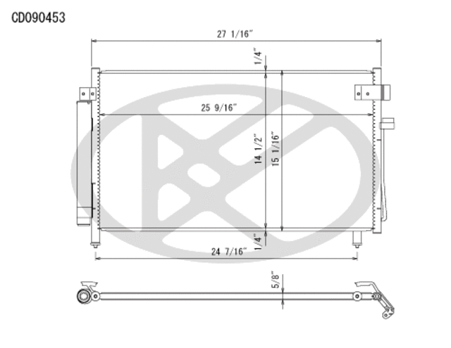 CD090453 - : Koyorad A/C Condenser for Koyo Image