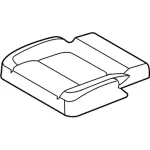 JB5Z7863805HB - : OEM NEW 2016-2019 Ford Explorer Left Rear Seat Cushion JB5Z-7863805-HB for Ford: Explorer, Police Interceptor Utility Image