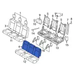 CK4Z9966800AD - Body: Seat Back Pad for Ford: Transit-150, Transit-250, Transit-350, Transit-350 HD Image