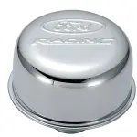 302215 - : Ford Racing Logo Air Breather Cap: Push-In Type Chrome for Ford Performance Parts Image