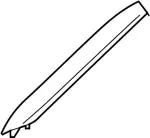 769124GA5A - Body: Windshield Pillar Trim for Infiniti Image