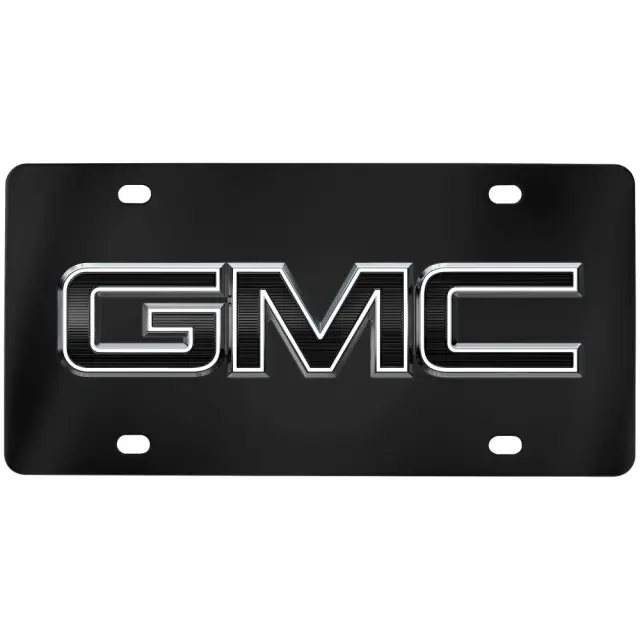 19435236 - Exterior: License Plate Frame By Baron And Baronandreg for GMC: Acadia, Canyon, Savana 2500, Savana 3500, Savana 4500, Sierra 1500, Sierra 1500 Limited, Sierra 2500 HD, Sierra 3500 HD, Sierra EV, Terrain, Yukon, Yukon XL Image