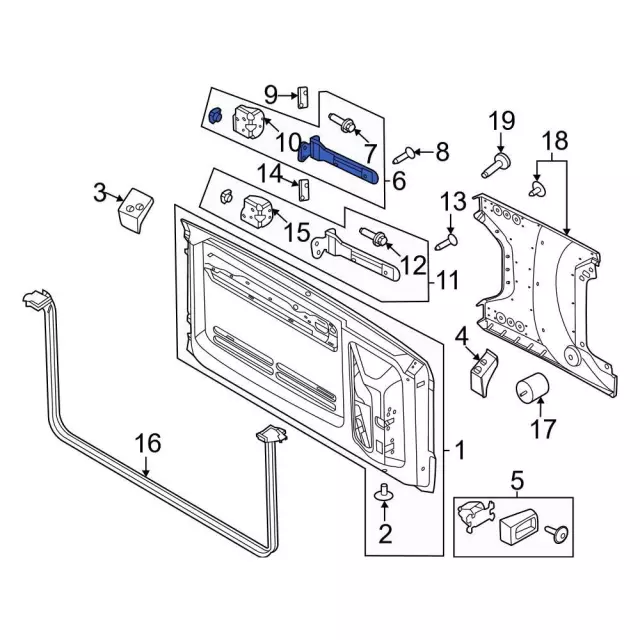 Door Hinge - Ford (M2DZ-7826800-C)