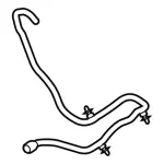 KT1Z19D888A - HVAC: Air Hose for Ford: Transit Connect Image